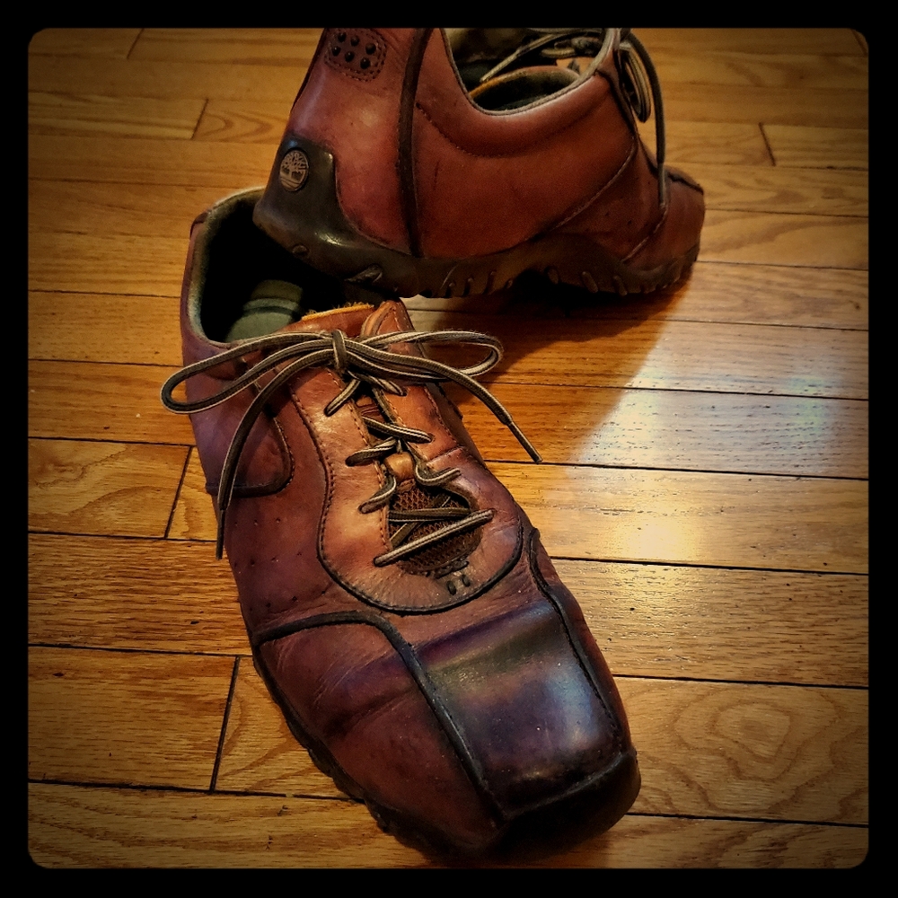 Timberland Brown Leather Walking Shoe Men's 12